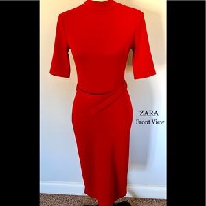 ZARA “red dress”